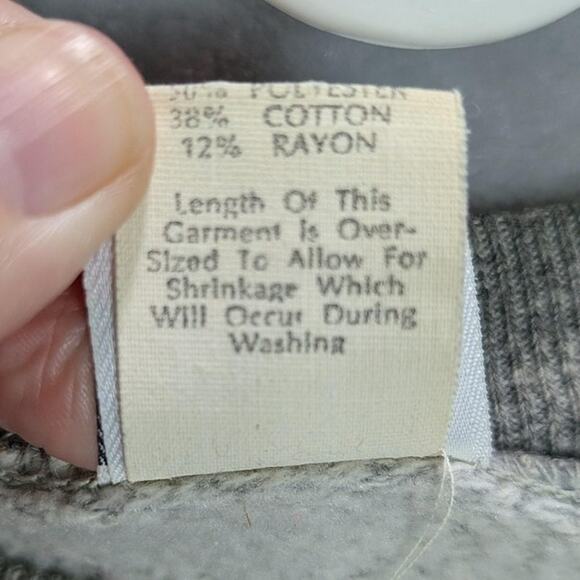 Vintage USA Olympics Sweatshirt Mens Large Gray Levi's Crewneck Made USA 80s - Picture 9 of 11